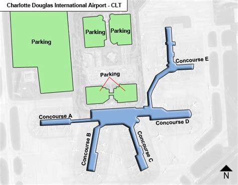 Charlotte Douglas Airport Map Clt Terminal Guide