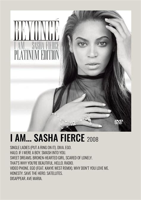 I Am Sasha Fierce Beyoncé Music Poster Beyonce Music Music Album