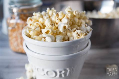 But that doesn't mean all popcorn will fuel your rides and recovery the same way—popcorn calories and nutritional benefits can wildly vary, depending on how it's made. Honey Butter Popcorn - Tried and Tasty