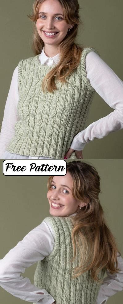 Free Vest Knitting Patterns For Women Knitting Bee