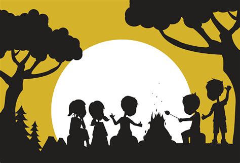 Summer Camp Silhouette Clip Art Vector Images And Illustrations