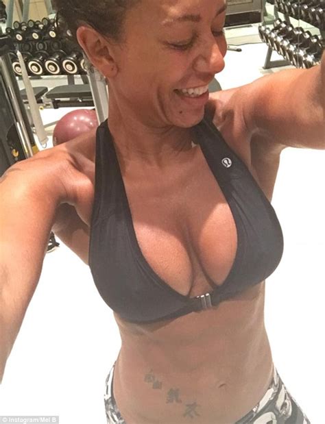 Mel B Flaunts Her Ample Chest In Another Instagram Gym Selfie Daily