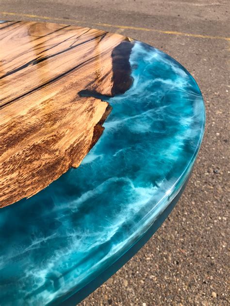 Epoxy Ocean Table Epoxy Ocean Coffee Table Resin Art Ocean Etsy