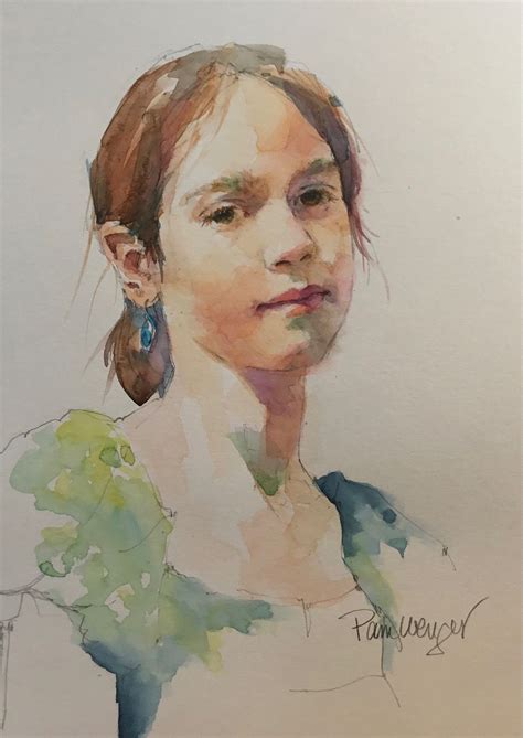 Quick Sketch Portraits — Pam Wenger Watercolors Watercolor Portrait