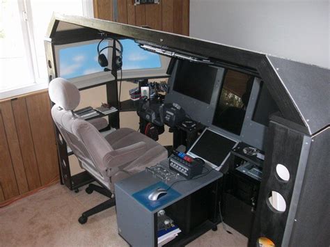 Perfect for casual gaming, iracing, flight simulators, as a professional training aid, or as the ultimate workstation! Home flight simulator cockpits | Flight simulator cockpit ...