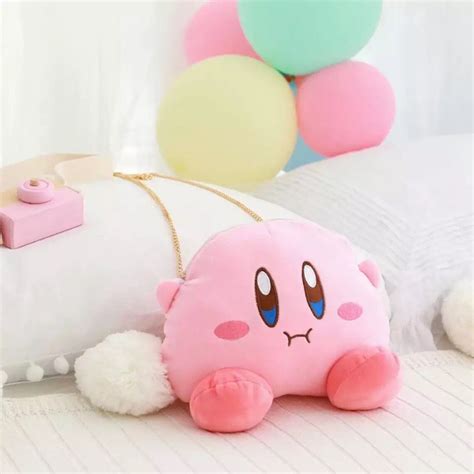 Kirby Crossbody Purse Bag Custom Kirby Pink Chain Bag Cute Etsy