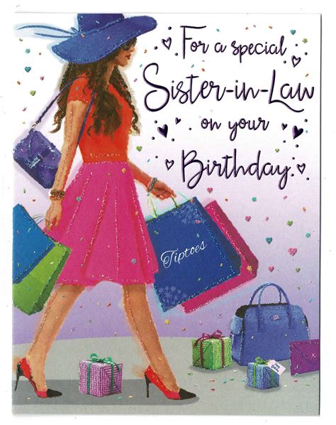 Great for birthday, holidays, congratulations and celebrations, each gift come personalized at no additional charge. Sister In Law Birthday Card 'For A Special Sister In Law ...