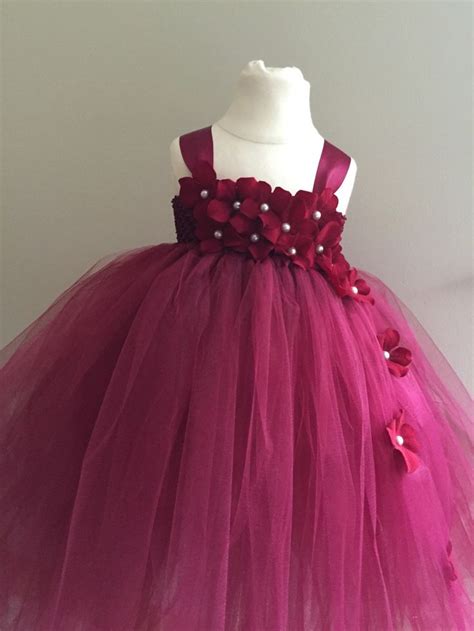 15 march 1957 girls now feel that to hire a wedding dress is not to do a shamingly undone thing. Burgundy maroon red wedding, flower girl toddler dress ...