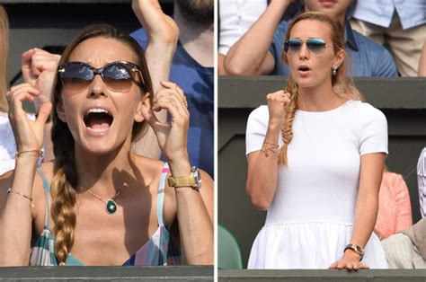 Novak Djokovic Wife Jelena Cheers On Tennis Star At Wimbledon Mens