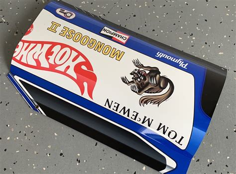 Wowcurved Mongoose Plymouth Race Car Drag Racing Door Style Sign