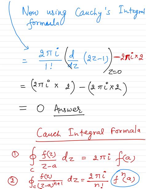 Solved Use Cauchys Integral Formula To Compute The Following