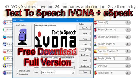 Apps are one of the keys to mobility and efficiency in your work. Text To Speech IVONA Free Download Full Version 2017| How ...