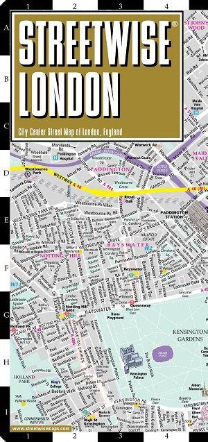 Streetwise London Map Laminated City Center Street Map Of London England