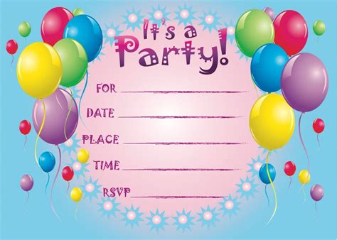 Free Printable Birthday Invitations For Her