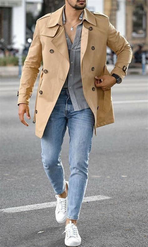 Mens Trench Coat For Mens Classy Style Giorgenti New York Long Coat