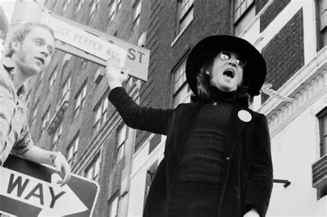 Streets Ahead John Lennon Captured In New York City In October 1974