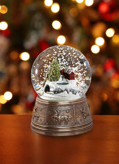 Genesis Christmas Town Snow Globe The Intricately Designed Interior