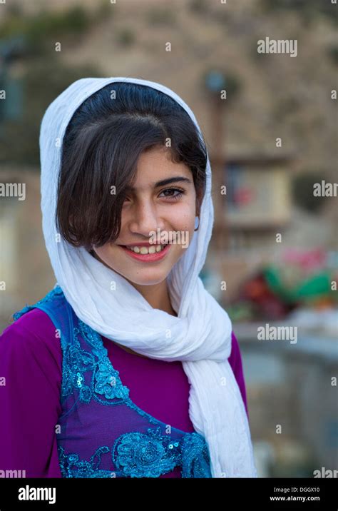 Beautiful Young Girl Palangan Iran Stock Photo Alamy
