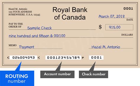 Most public sector banks still provide a passbook. Where To Find The Bank Routing Number Royal Bank of Canada {RBC} | Bank Routing Number ...