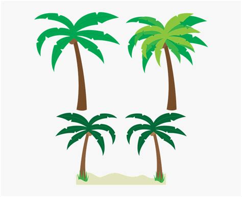 Palm Tree Vector Png Transparent Cartoons Tropical Palm Trees