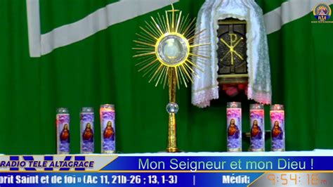 2ème Jour De La Neuvaine Au Sacré Coeur De Jesus Adoration Du Très Saint Sacrement Youtube