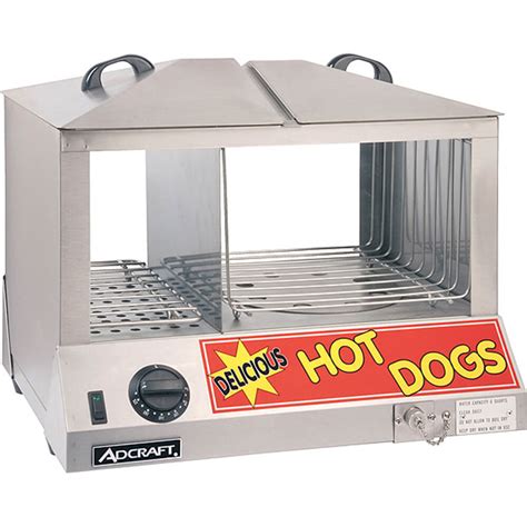 Stainless Steel Hot Dog Steamer And Bun Warmer Combo 100 Hot Dogs 48