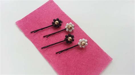 how to create beaded flower bobby pins diy crafts tutorial guidecentral youtube