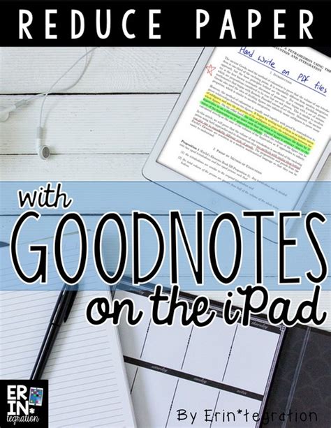 Available for ipad, mac, and iphone. USING GOODNOTES APP TO REDUCE PAPER