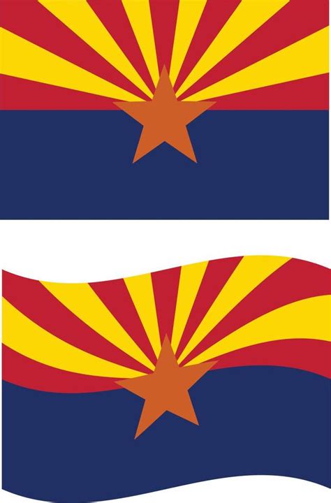 Flag Of Arizona United States Of America State Symbol Of Arizona