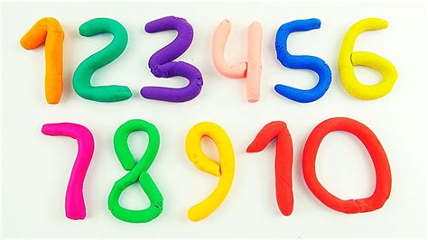 Learn Numbers 1 To 10 With Play Doh And Kinetic Sand Learn To Count 1