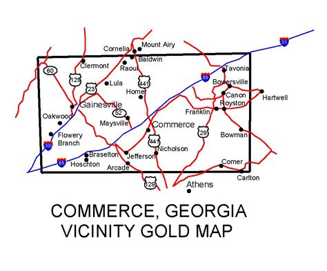 Georgia Gold Maps Gold Placers And Gold Panning And Metal Detecting In