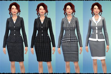 My Sims 4 Blog Chanel Skirt Suits By Tacha75