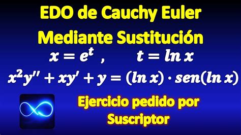 Ecuación De Cauchy Euler Resuelta Mediante Sustitución Exponencial