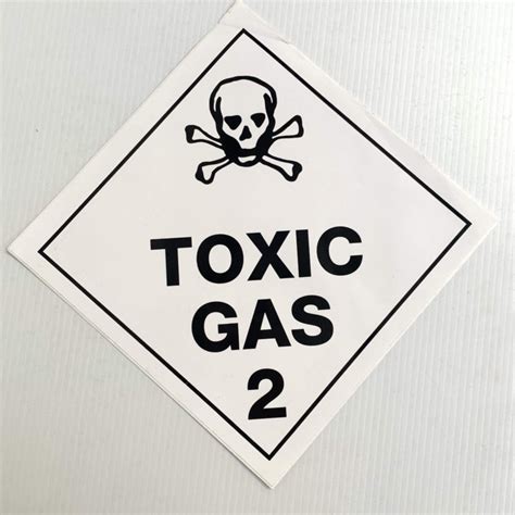 Hazardous Materials Placard Toxic Gas Class Marair