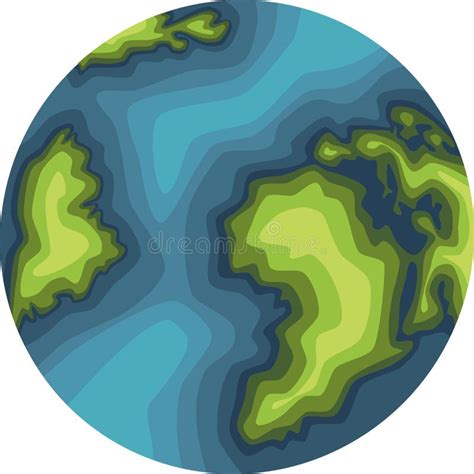 Vector Illustration Of Planet Earth Stock Vector Illustration Of