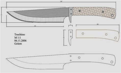 Fabricación de cuchillos cuchillos artesanales plantillas . Resultado de imagen para cuchillos plantillas con medidas ...