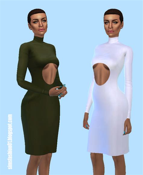 Sims Fashion01 Simsfashion01 Elegant Dress The Sims 4