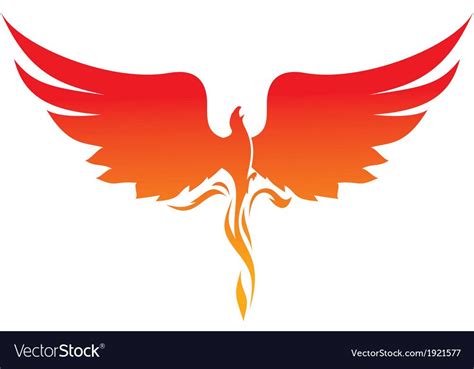 An Orange And Red Bird With Wings