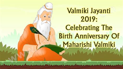 Valmiki Jayanti 2019 Celebrating The Birth Anniversary Of Maharishi Valmiki