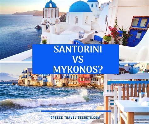 Santorini Vs Mykonos Which Famous Greek Island Is For You