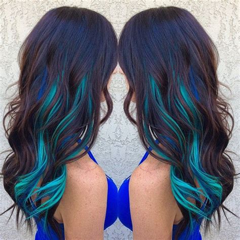 25 Best Ideas About Blue Streaks On Pinterest Blue Hair Extensions
