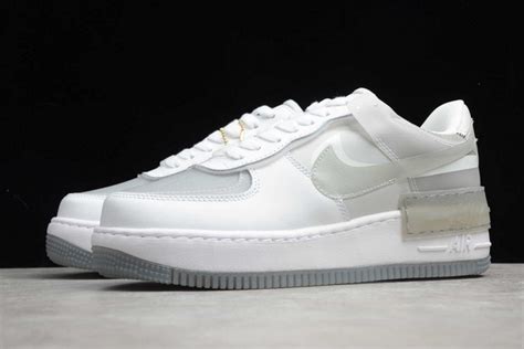 The pristine leather sneakers have captured t. Nike Wmns Air Force 1 Shadow SE White/Particle Grey-Grey ...