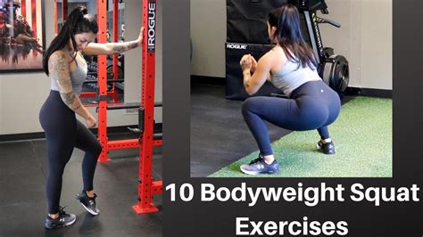 10 Bodyweight Squat Exercises YouTube