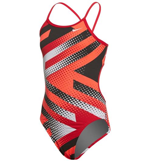 Nike Girls Tidal Riot Modern Cut Out One Piece Swimsuit At Swimoutlet