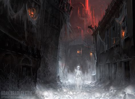 Mtg Art Port Town From Shadows Over Innistrad Set By Noah Bradley