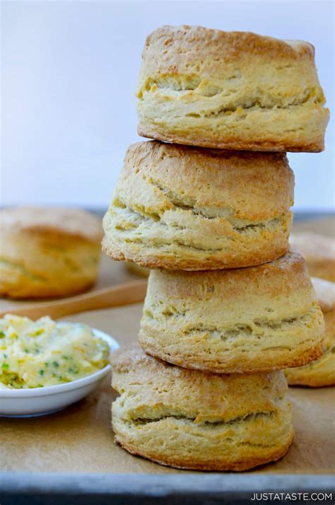 Easy Homemade Buttermilk Biscuits With Honey Butter Just A Taste