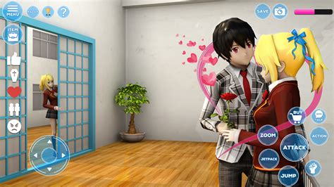 دانلود بازی Anime High School Girl Sim 3d برای اندروید مایکت