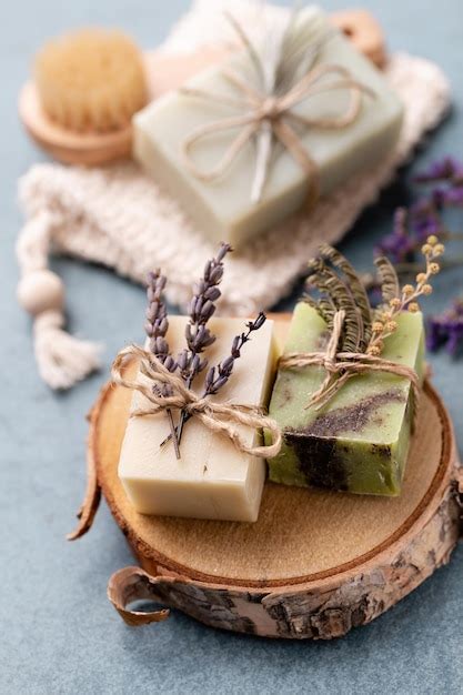 Premium Photo Natural Handmade Soap Organic Soap Bars With Plants