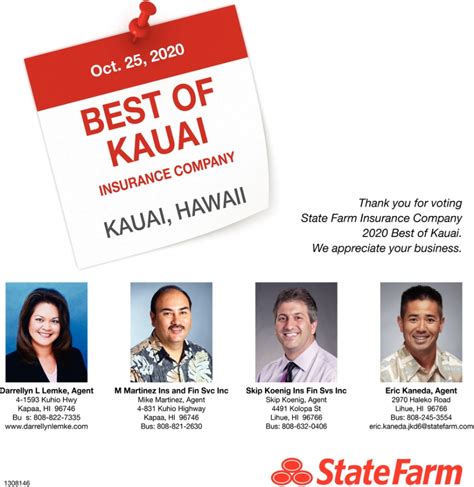 After doing some research (better late than never) i found that this is state farm's m.o. Best of Kauai Insurance Company, State Farm - Darrellyn L. Lemke - M. Martinez Ins and Fin Svc ...