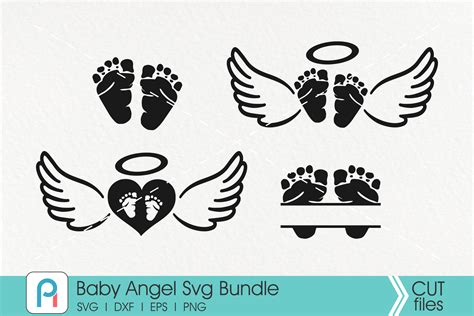 Baby Angel Wings Svg